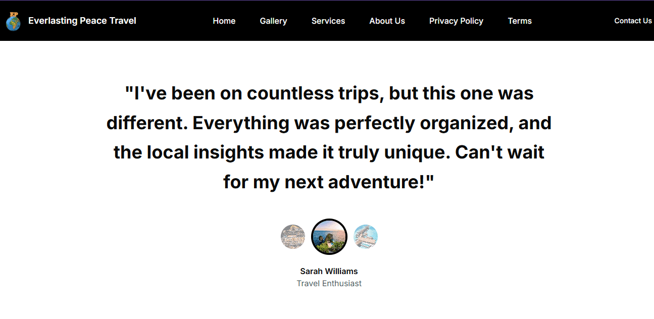 Everlasting Peace Travel screenshot 3