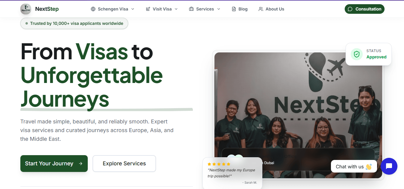 NextStep Visa screenshot 1